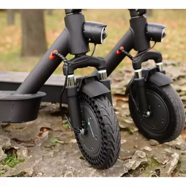 Електросамокат Crosser E9 Max Чорний (перфоровані колеса) з амортизатором, Фото 2