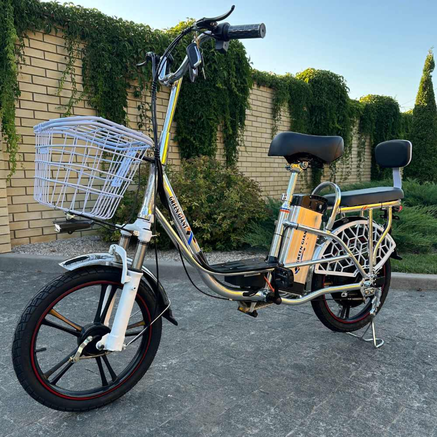 Электровелосипед GREEN GIANT U18 Eco 15Ah 48V Хром Модель 2025 года! , Фото 1