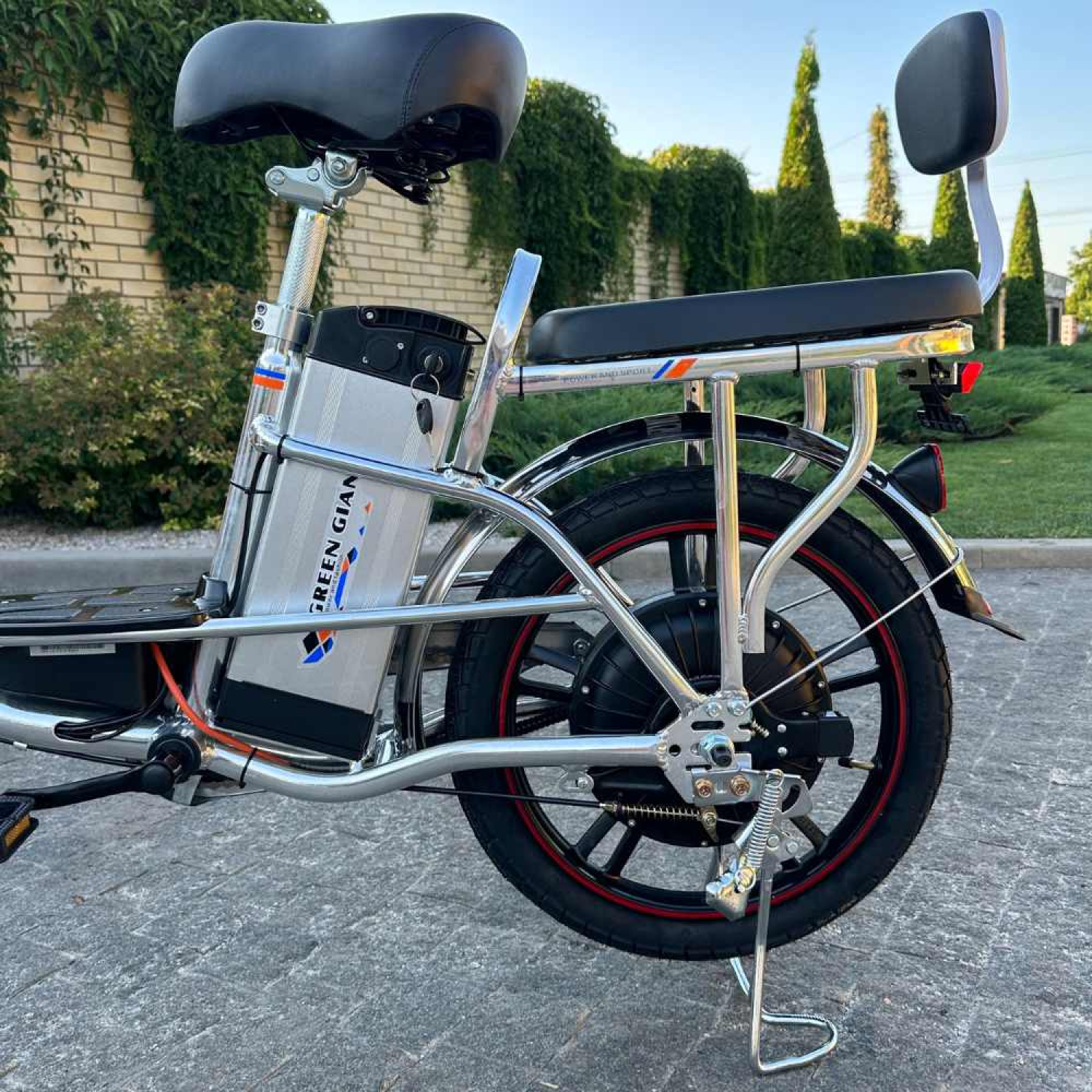 Электровелосипед GREEN GIANT U18 Eco 15Ah 48V Хром Модель 2025 года! , Фото 4