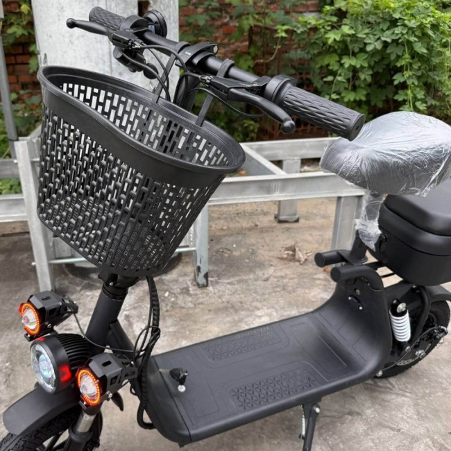 Електросамокат EVOBIKE Zen U12 800W 23Ah 48V з сидінням і корзиною, Фото 4