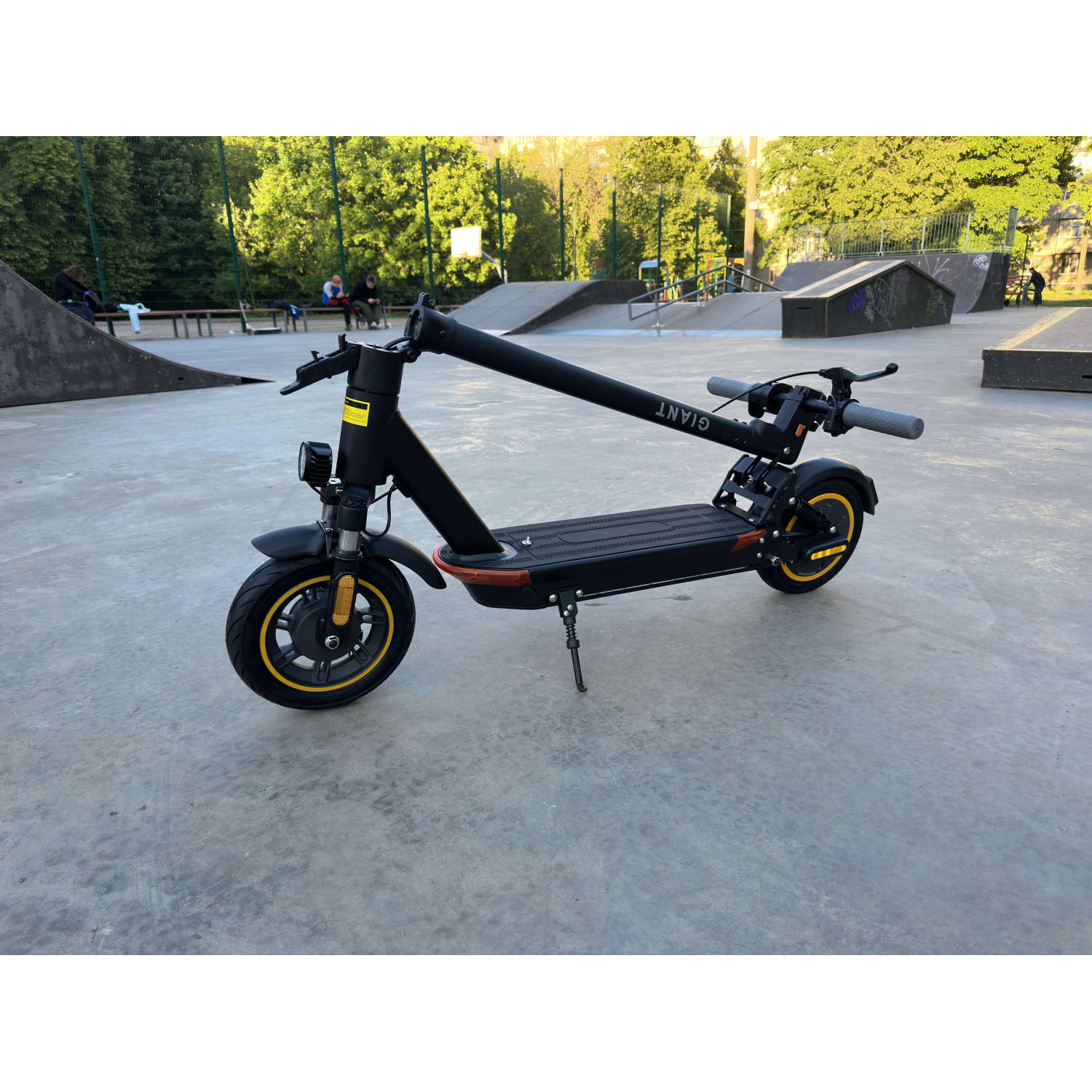 Электросамокат GIANT T6 Turbo 600W 18Ah 18Ah 2025 Black с передним и задним амортизаторами и усиленным аккумулятором , Фото 18
