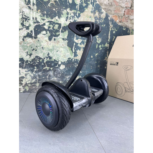 Гироскутер NineBot Mini Гироборд С Ручкой Черный НОВИНКА 2025! Модель с подсветкой колес, Фото 2