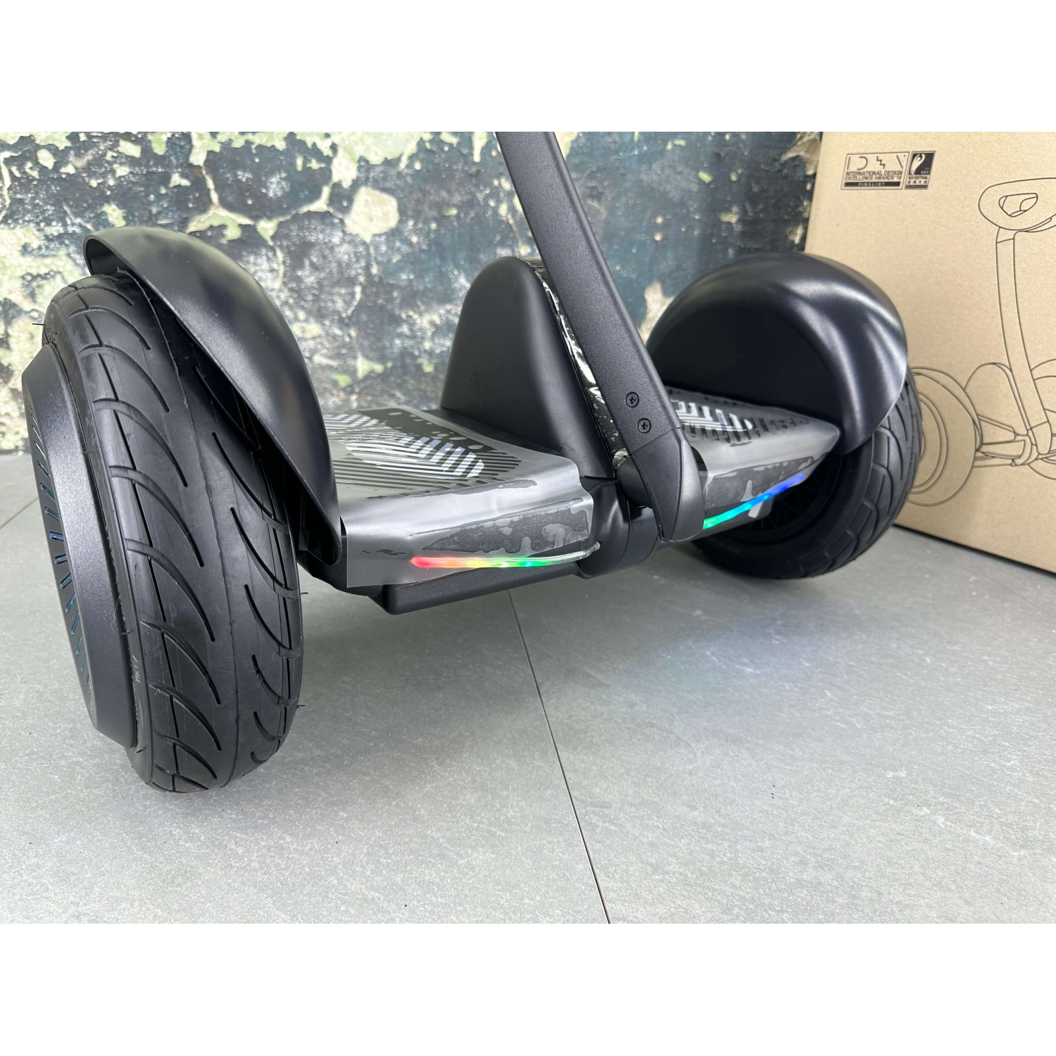 Гироскутер NineBot Mini Гироборд С Ручкой Черный НОВИНКА 2025! Модель с подсветкой колес , Фото 4