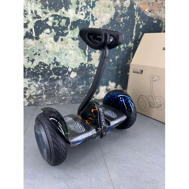 Гироскутер NineBot Mini Гироборд С Ручкой Цветная Молния НОВИНКА 2024! Модель с подсветкой колес, Фото 3