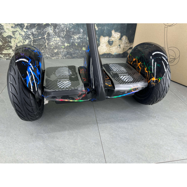 Гироскутер NineBot Mini Гироборд С Ручкой Цветная Молния НОВИНКА 2024! Модель с подсветкой колес, Фото 2