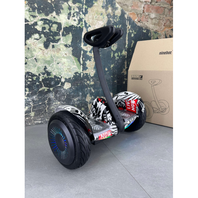 Гироскутер NineBot Mini Гироборд С Ручкой Пират НОВИНКА 2024! Модель с подсветкой колес, Фото 1
