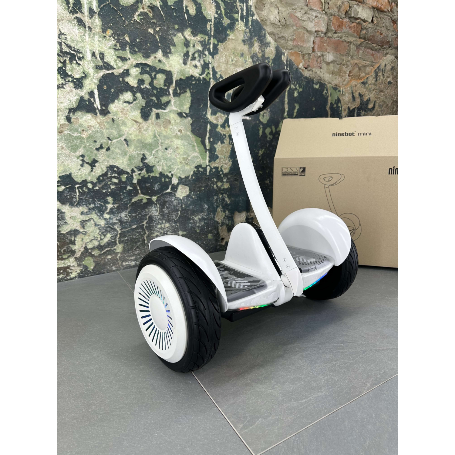 Гироскутер NineBot Mini Гироборд С Ручкой Белый НОВИНКА 2025! Модель с подсветкой колес , Фото 7
