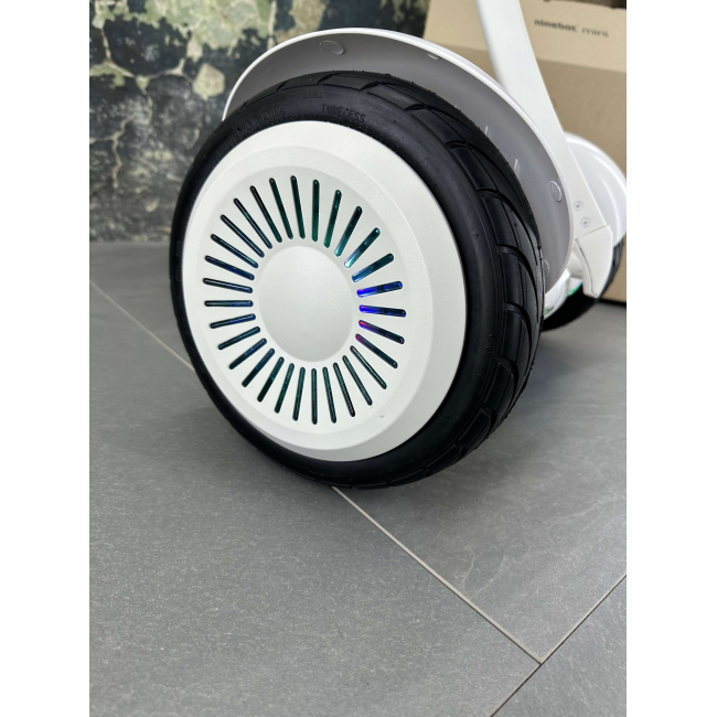 Гироскутер NineBot Mini Гироборд С Ручкой Белый НОВИНКА 2025! Модель с подсветкой колес, Фото 8