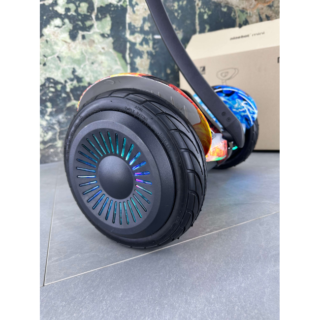 Гироскутер NineBot Mini Гироборд С Ручкой Огонь и Лёд НОВИНКА 2024! Модель с подсветкой колес, Фото 5