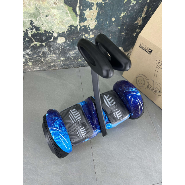 Гироскутер NineBot Mini Гироборд С Ручкой Синий Космос НОВИНКА 2025! Модель с подсветкой колес, Фото 5