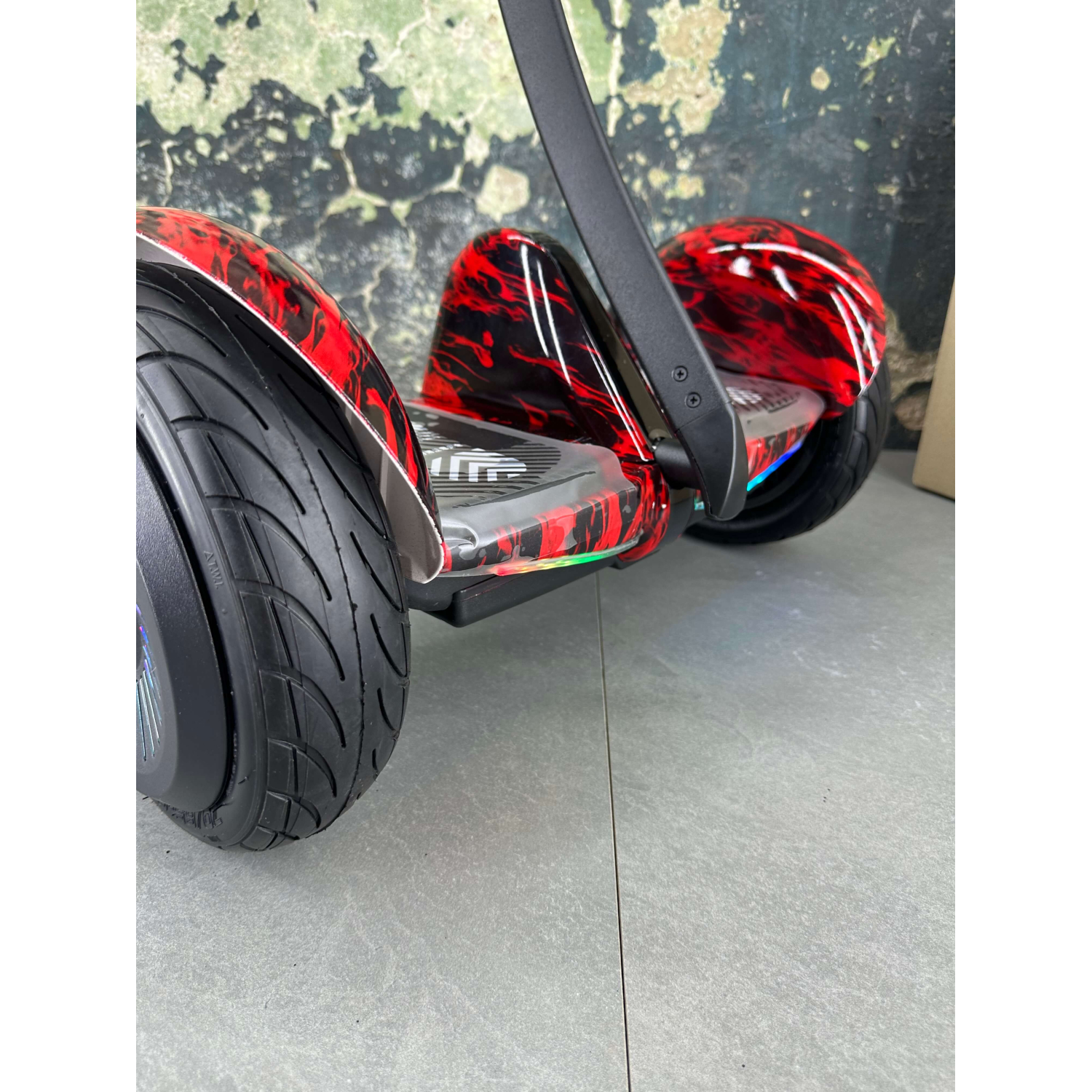 Гироскутер NineBot Mini Гироборд С Ручкой Красное Пламя НОВИНКА 2024! Модель с подсветкой колес , Фото 9