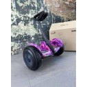 Гироскутер NineBot Mini Гироборд С Ручкой Розовый Космос НОВИНКА 2024! Модель с подсветкой колес, Фото 4