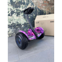Гироскутер NineBot Mini Гироборд С Ручкой Розовый Космос НОВИНКА 2024! Модель с подсветкой колес, Фото 1