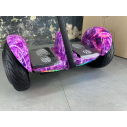 Гироскутер NineBot Mini Гироборд С Ручкой Розовый Космос НОВИНКА 2024! Модель с подсветкой колес, Фото 6