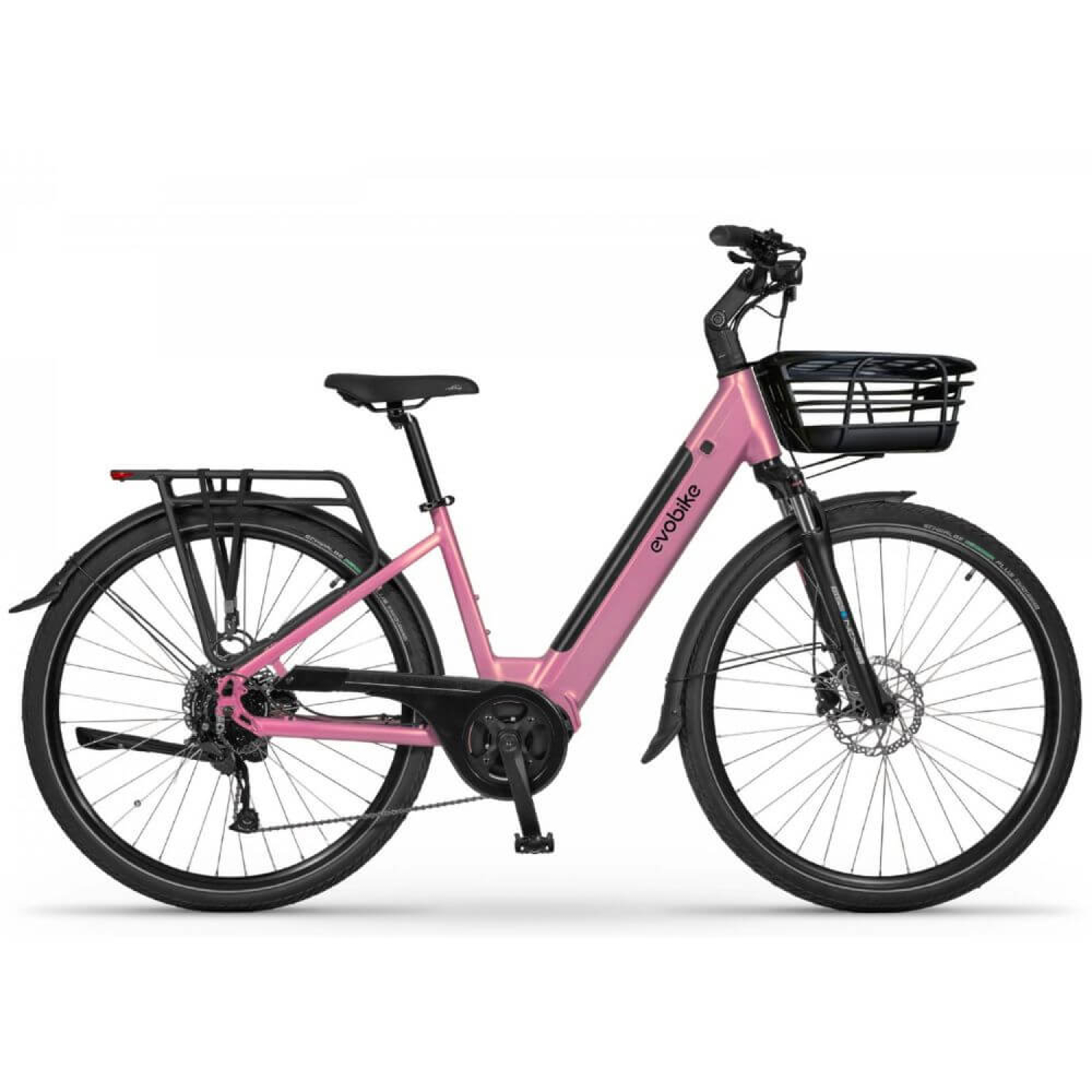 Электровелосипед EVOBIKE Vivo N1 Pink 26” 600 Вт с корзиной и багажником, Фото 4