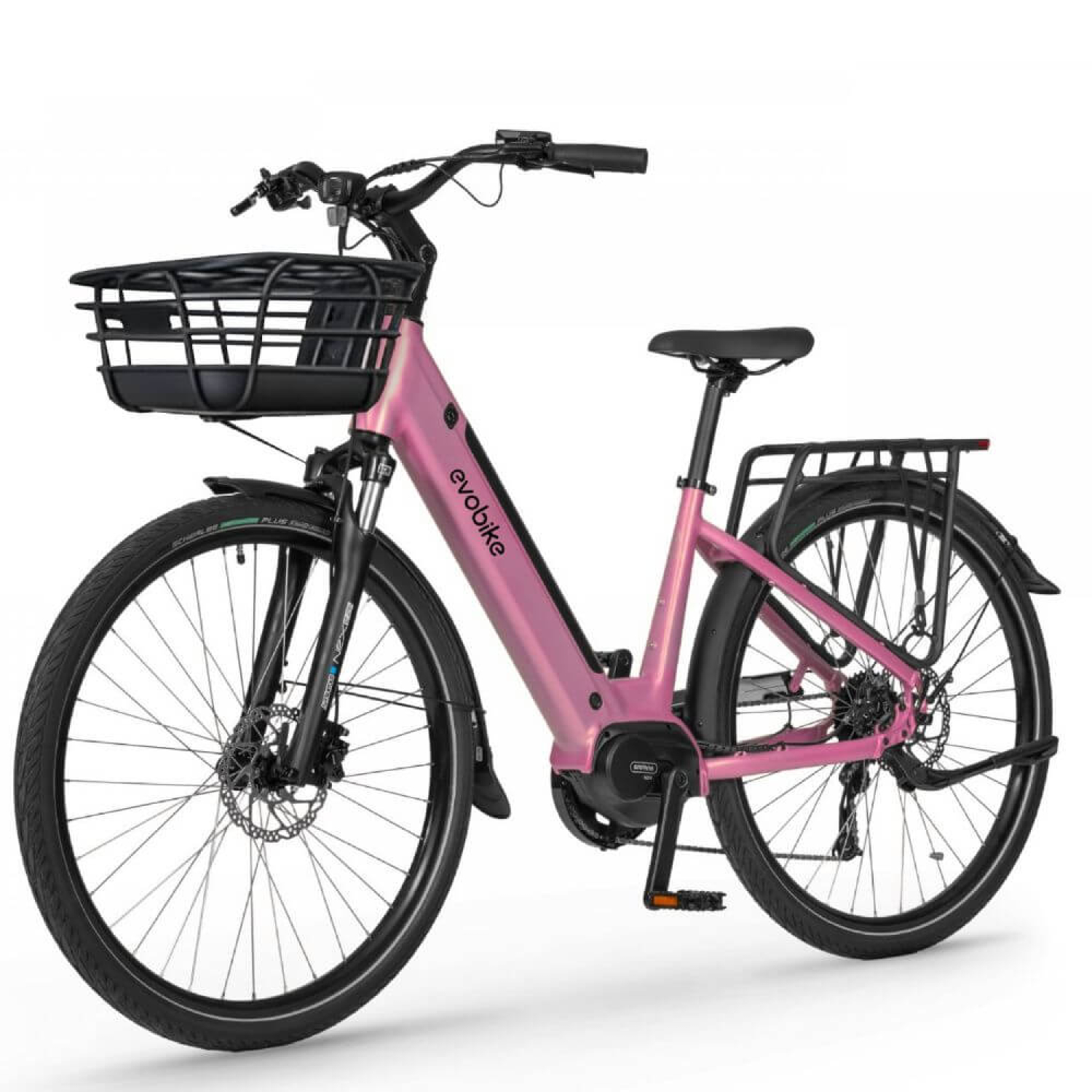 Электровелосипед EVOBIKE Vivo N1 Pink 26” 600 Вт с корзиной и багажником, Фото 1