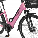 Електровелосипед EVOBIKE Vivo N1 Pink 26” 600W з кошиком та багажником, Фото 5