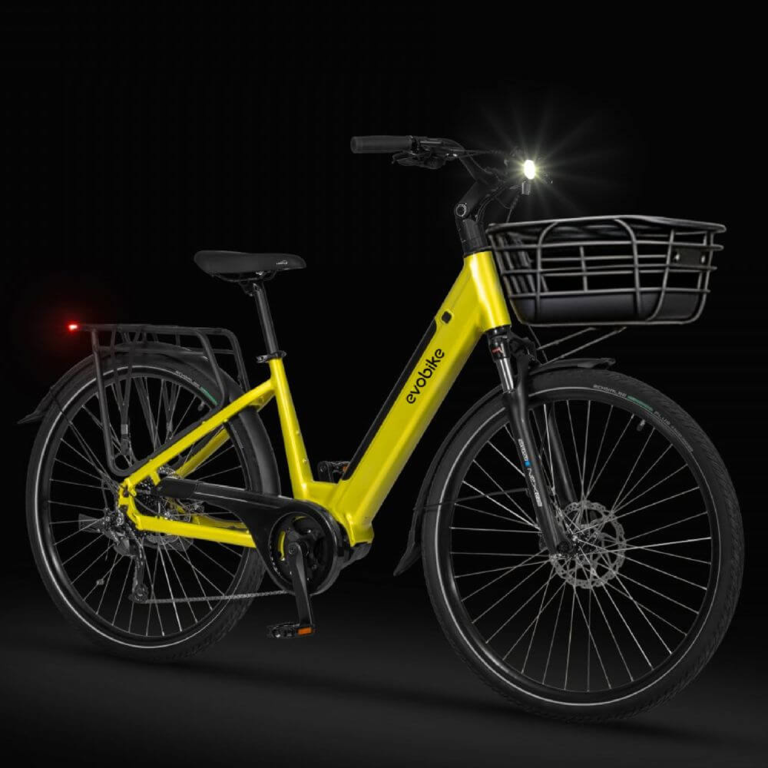 Электровелосипед EVOBIKE Vivo N1 26” Yellow 600W 48V с корзиной , Фото 5