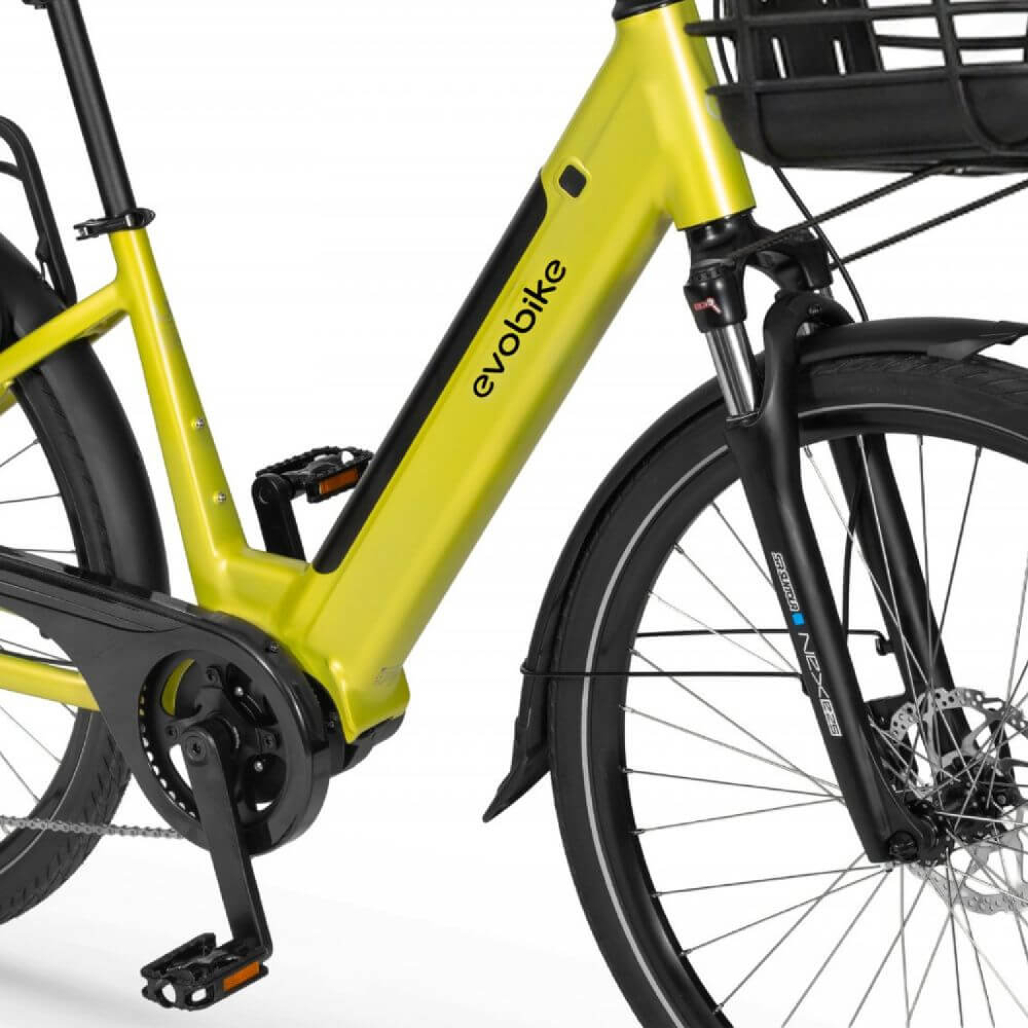 Электровелосипед EVOBIKE Vivo N1 26” Yellow 600W 48V с корзиной , Фото 3