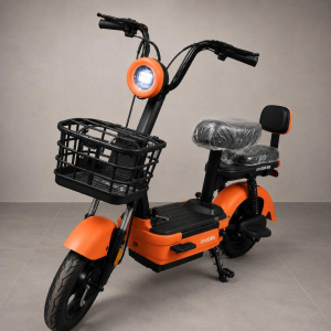 Електровелосипед EVOBIKE Nova MINI Orange 500W 48V 12Ah з Переднім Кошиком та Пасажирським Сидінням (Модель 2026 року)