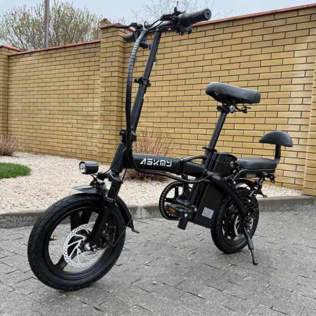 Електровелосипед складний ASKMY U15 Max 48V 600W 15/18Ah з амортизатором, Фото 3