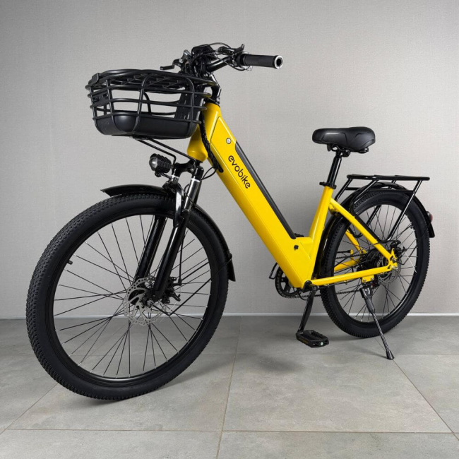 Електровелосипед EVOBIKE Vivo N1 600W 48V 13Ah, 26", жовтий| До 45 км/год | Гарантія 24 місяці, Фото 1