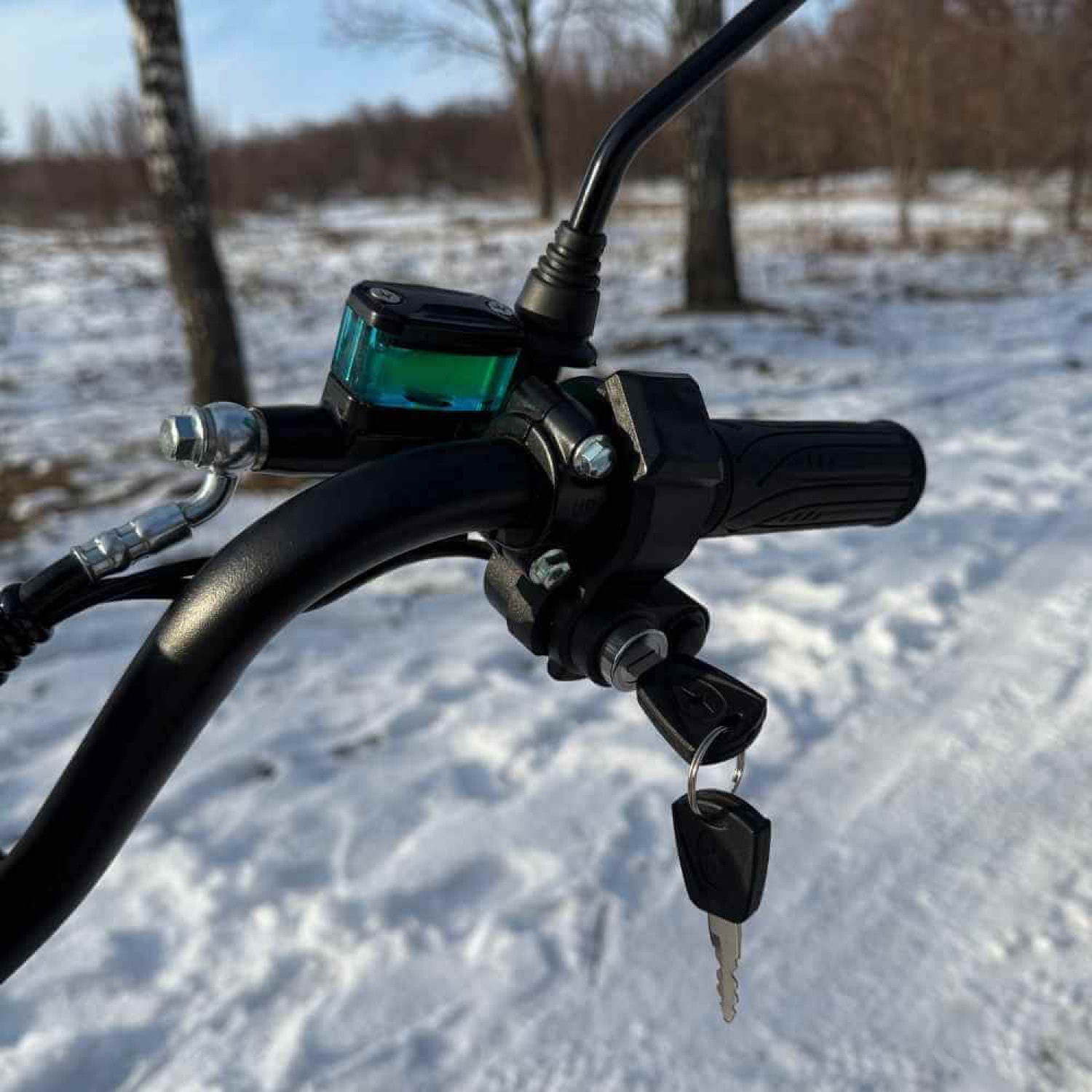 Электровелосипед (электрофетбайк) KUGOO Kirin V3 PRO Off-road на зимней шипованной резине, Фото 8