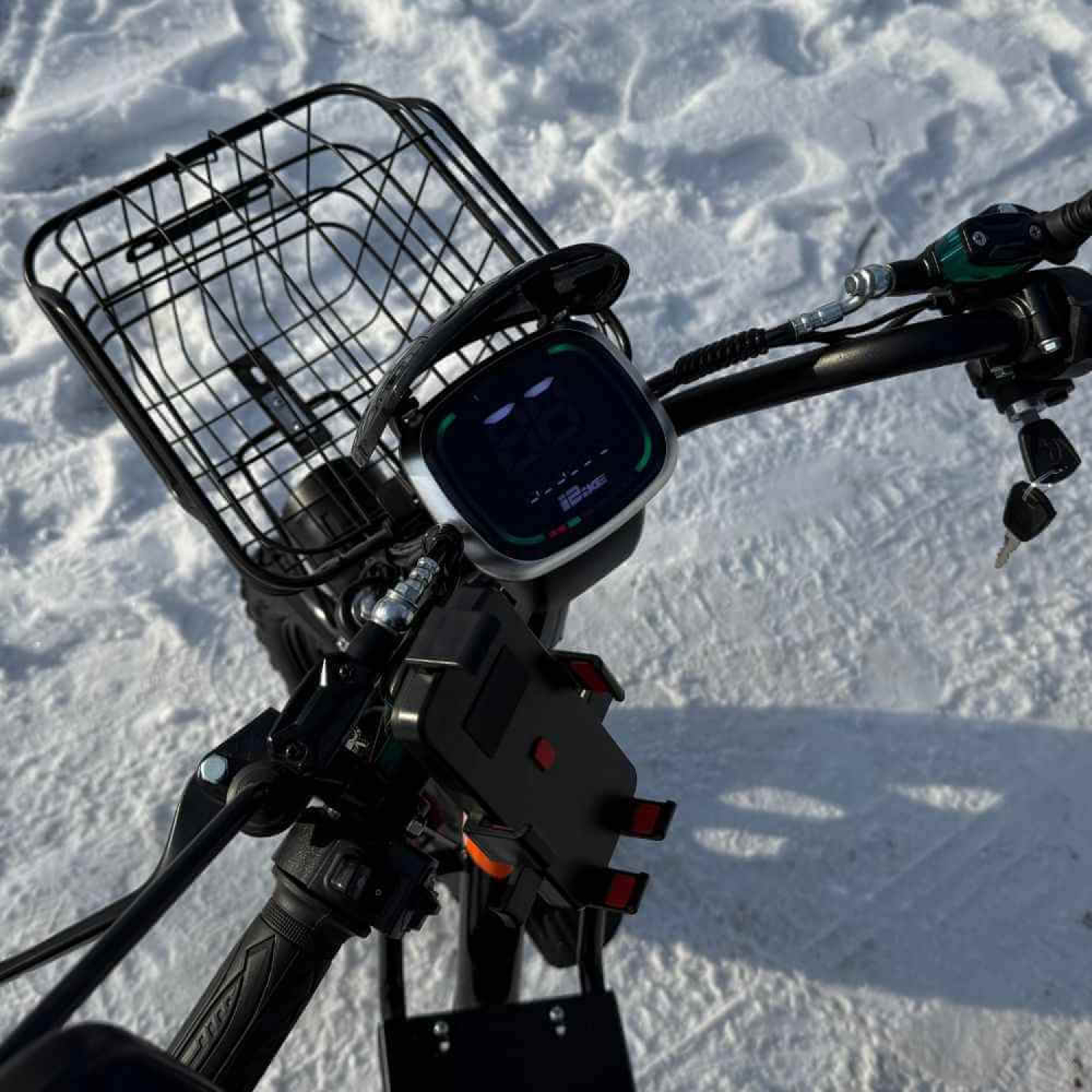 Электровелосипед (электрофетбайк) KUGOO Kirin V3 PRO Off-road на зимней шипованной резине, Фото 2