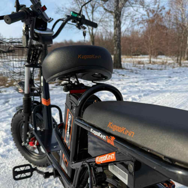 Електровелосипед (електрофетбайк) KUGOO Kirin V3 PRO Off-road на зимовій шипованій гумі, Фото 13