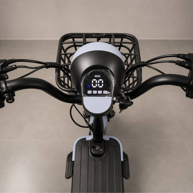 Електровелосипед EVOBIKE Nova MINI 500W 48V 12Ah Червоний з Кошиком та Пасажирським Сидінням (Модель 2026 року), Фото 5