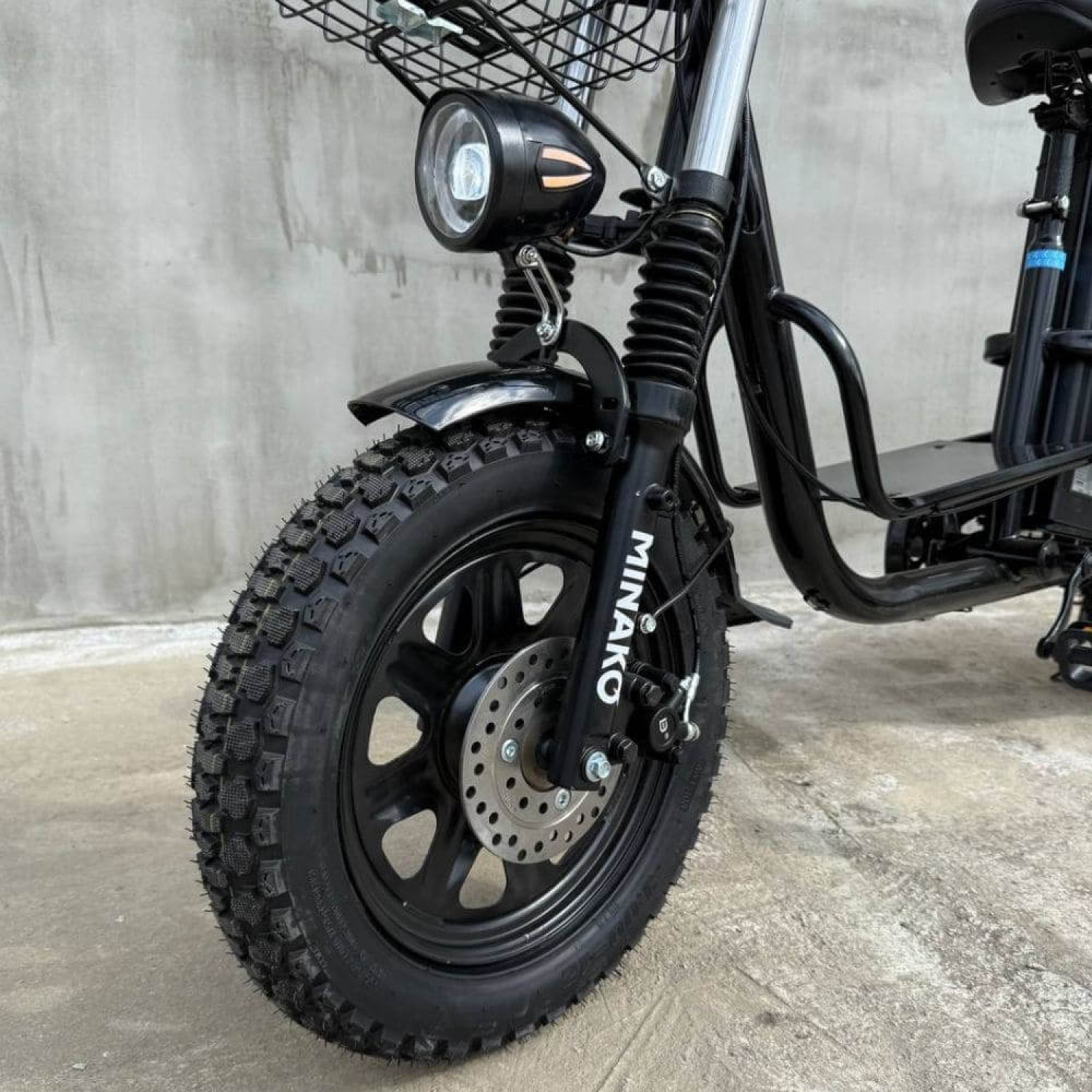 Электровелосипед (электрофетбайк) MINAKO Monster PRO Off-road с сиденьем и грузовым багажником , Фото 4