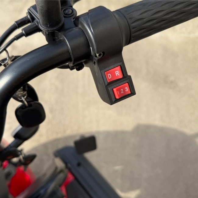 Електроскутер триколісний EVOBIKE Luna TRIO 1200W 23Ah 60V Red Модель 2026 року!, Фото 8