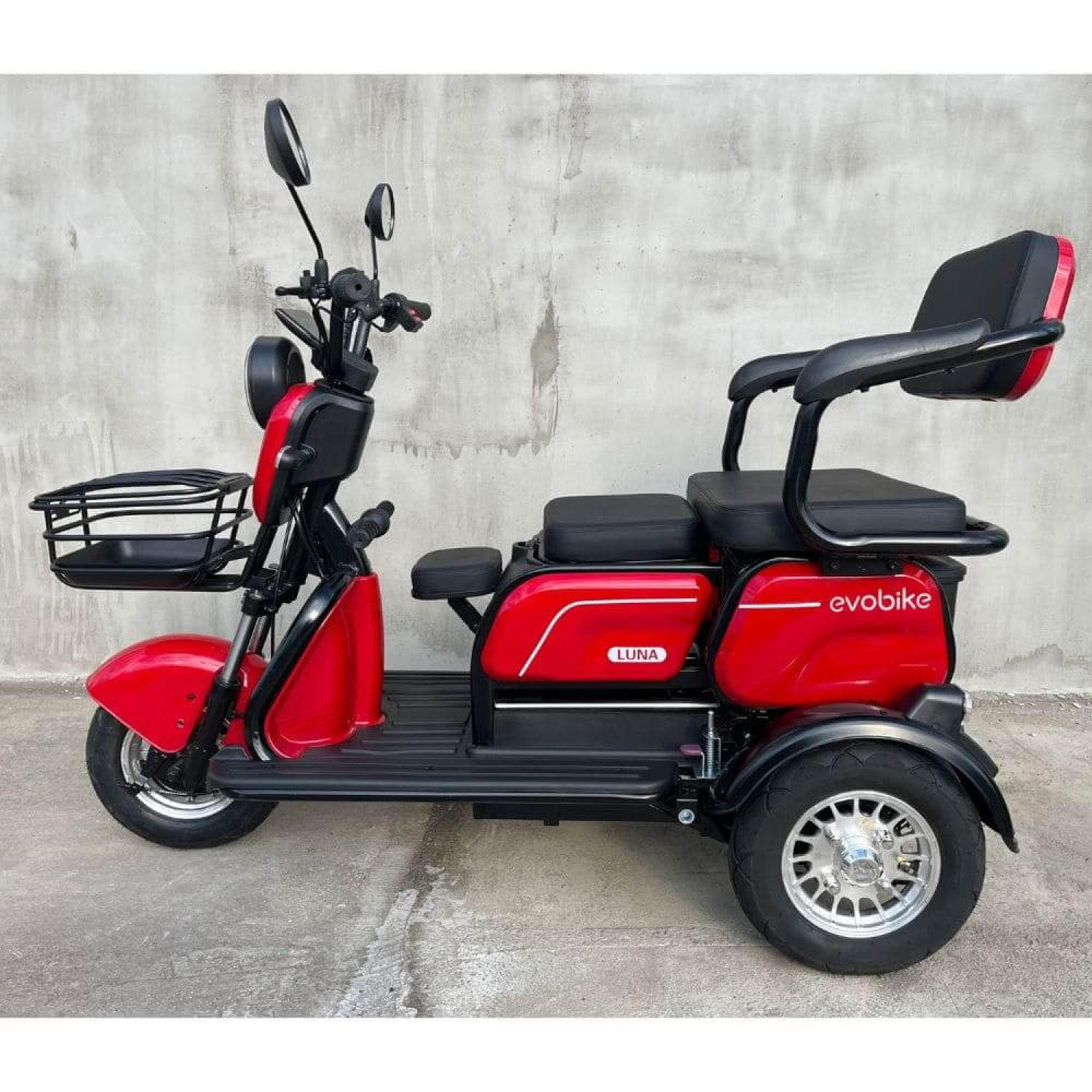Электроскутер трехколесный EVOBIKE Luna TRIO 1200W 23Ah 60V Red Модель 2026 года!, Фото 5