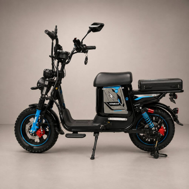Електровелосипед Minako Titan 2.0 1500W 60V 30/35Ah LiFePO4, 16", гідравлічні гальма, Фото 1