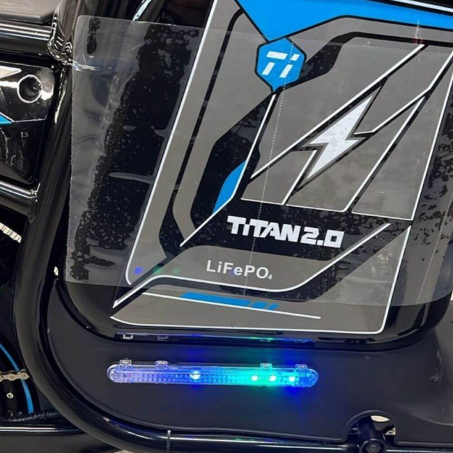 Електровелосипед Minako Titan 2.0 1500W 60V 30/35Ah LiFePO4, 16", гідравлічні гальма, Фото 5