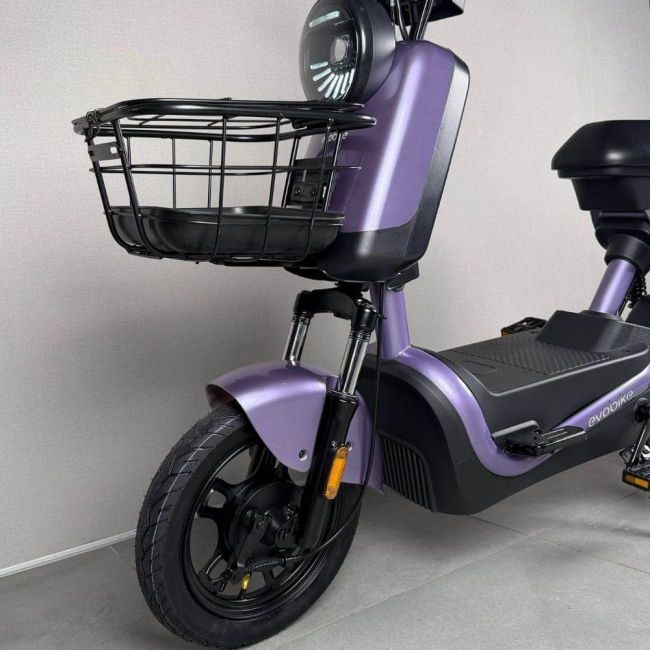 Електровелосипед EVOBIKE ATLAS 14 дюймів 600Вт 48В 20Аг Фіолетовий, Фото 7