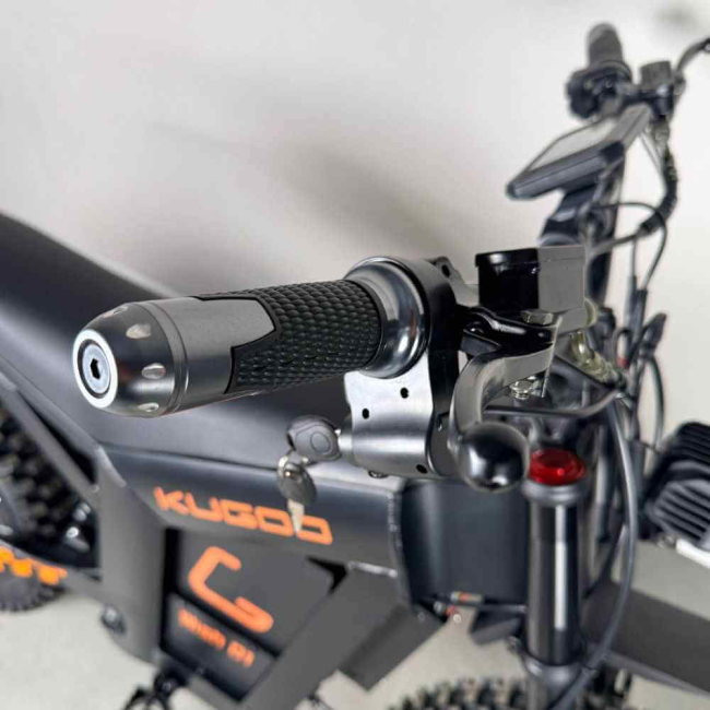 Електровелосипед KUGOO Wish 01 Max 2000W 52V 35Ah BLACK EDITION (електропітбайк, до 100 км, посилена рама), Фото 13