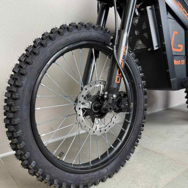 Електровелосипед KUGOO Wish 01 Max 2000W 52V 35Ah BLACK EDITION (електропітбайк, до 100 км, посилена рама), Фото 21