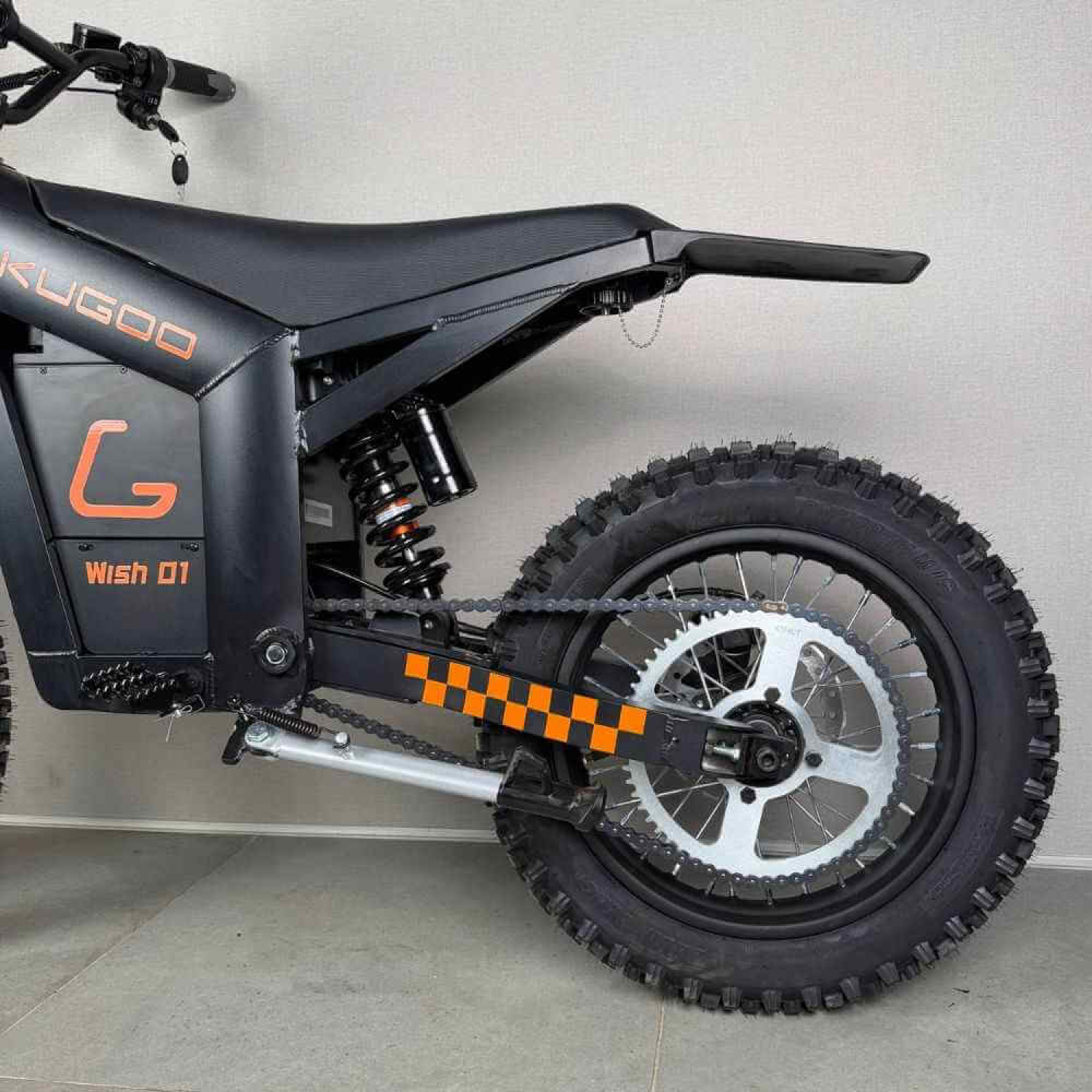 Электровелосипед KUGOO Wish 01 Max 2000 Вт 52 В 35 Ач BLACK EDITION (электро-питбайк, до 100 км, усиленная рама), Фото 7