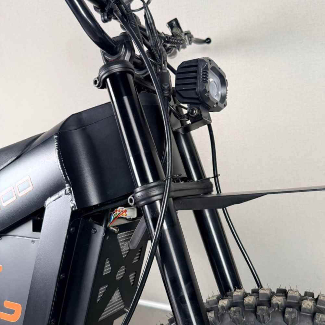 Електровелосипед KUGOO Wish 01 Max 2000W 52V 35Ah BLACK EDITION (електропітбайк, до 100 км, посилена рама), Фото 17