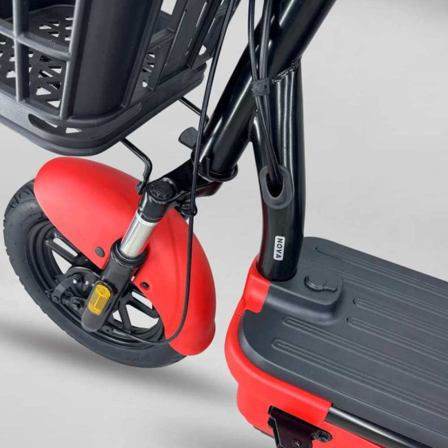 Електровелосипед EVOBIKE Nova Pro 2026 600W 48V 20Ah Графен Червоний | До 40 км/год | 14" | Гарантія 24 місяці, Фото 4