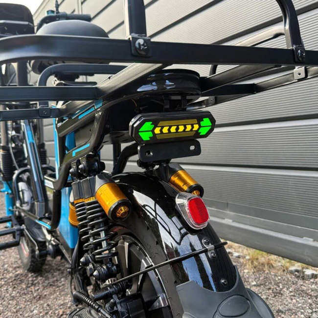 Електровелосипед Minako Monster Pro 2000W 60V 16х3" - гідравлічні гальма, посилена підвіска, Фото 13