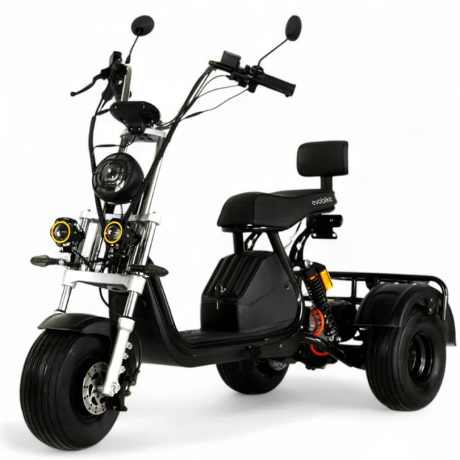 Электровелосипед EVOBIKE Grizzly X3 PRO 2500W 48V 24Ah | Трехколесный, до 50 км хода, 15" бескамерные колеса, гидравлические тормоза, амортизаторы, грузовой багажник, Фото 1