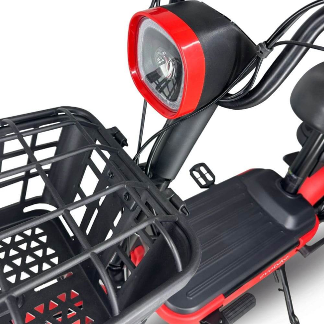 Електровелосипед EVOBIKE Nova ECO 20Ah 600W ПОСИЛЕНИЙ АКУМУЛЯТОР ЧЕРВОНИЙ, Фото 4