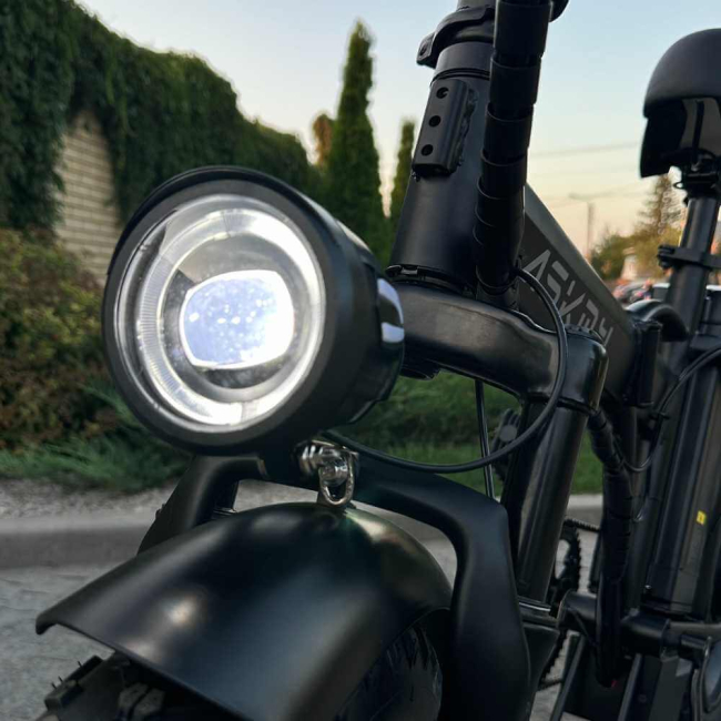 Електровелосипед складний фетбайк ASKMY U20 Max 48V 21Ah з додатковим сидінням, Фото 10