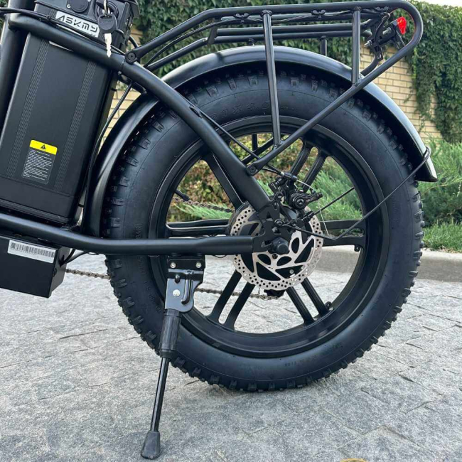 Електровелосипед складний фетбайк ASKMY U20 Max 48V 21Ah з додатковим сидінням, Фото 3