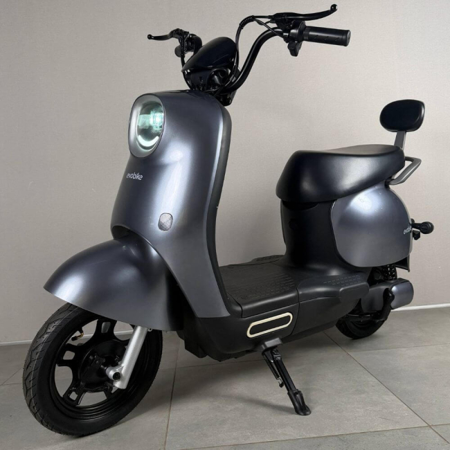 Електровелосипед EVOBIKE UNO 600W 48V 20Ah Graphene 14" Графітовий металік | До 35 км/год | Двомісний | Гарантія 24 місяці, Фото 1