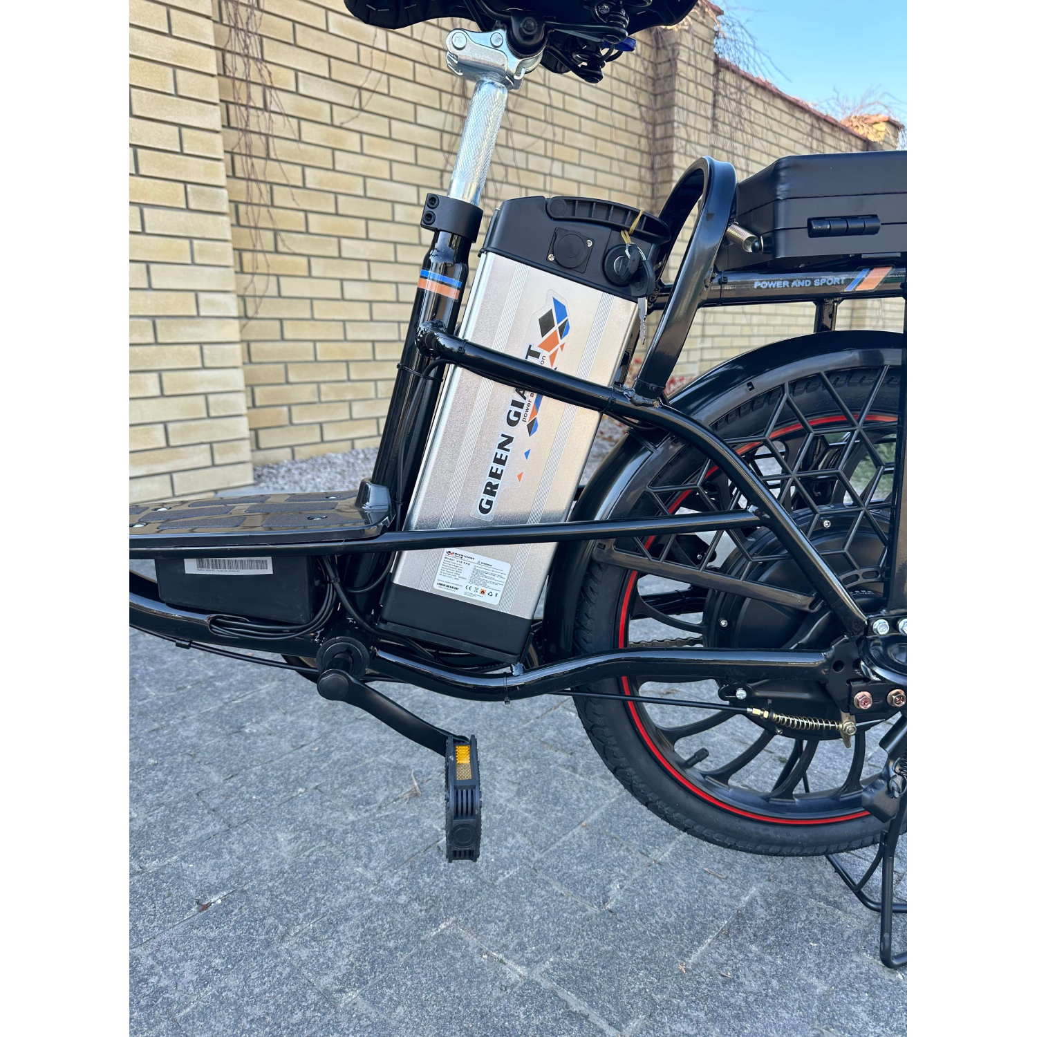 Электровелосипед GREEN GIANT U18 Eco 15Ah 48V С передним амортизатором Черный Модель 2025 года!, Фото 7