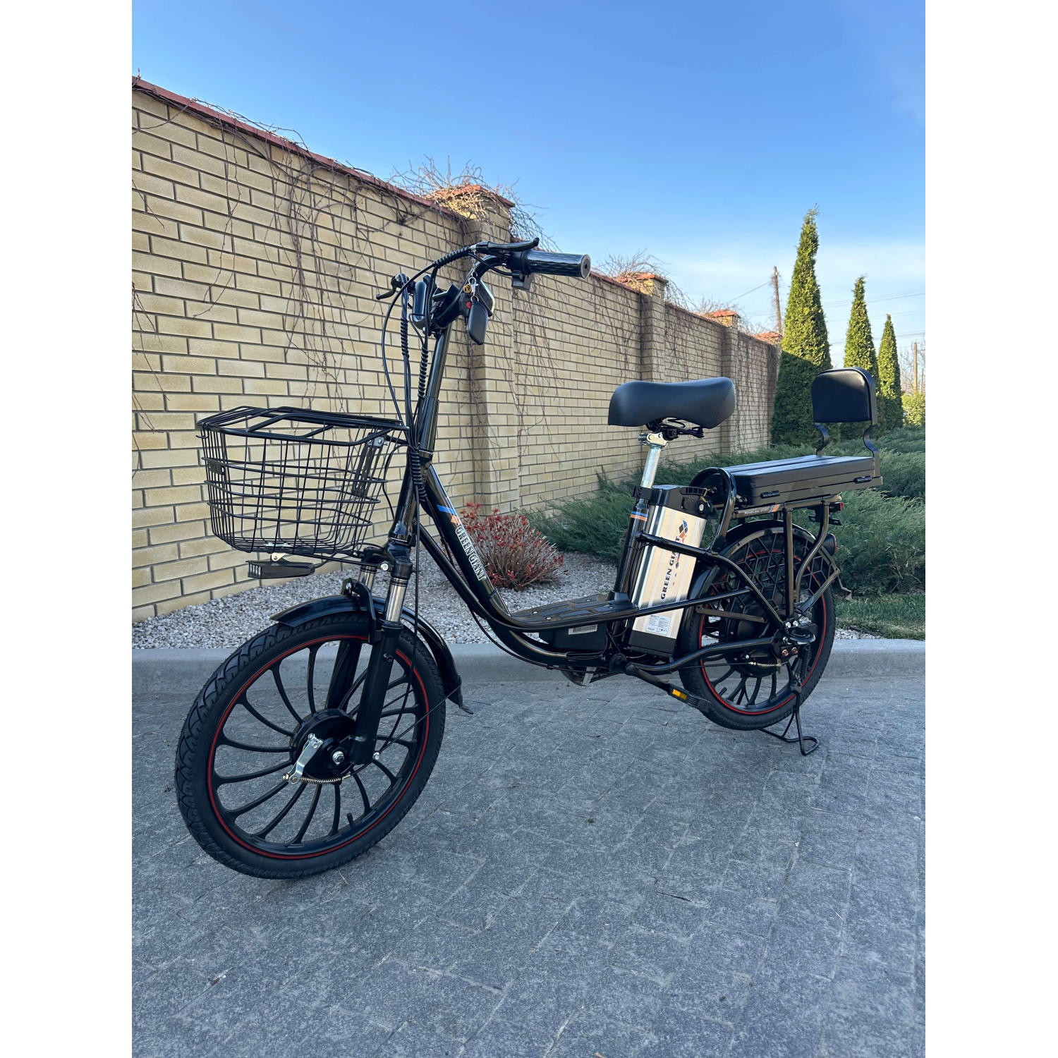 Электровелосипед GREEN GIANT U18 Eco 15Ah 48V С передним амортизатором Черный Модель 2025 года!, Фото 1