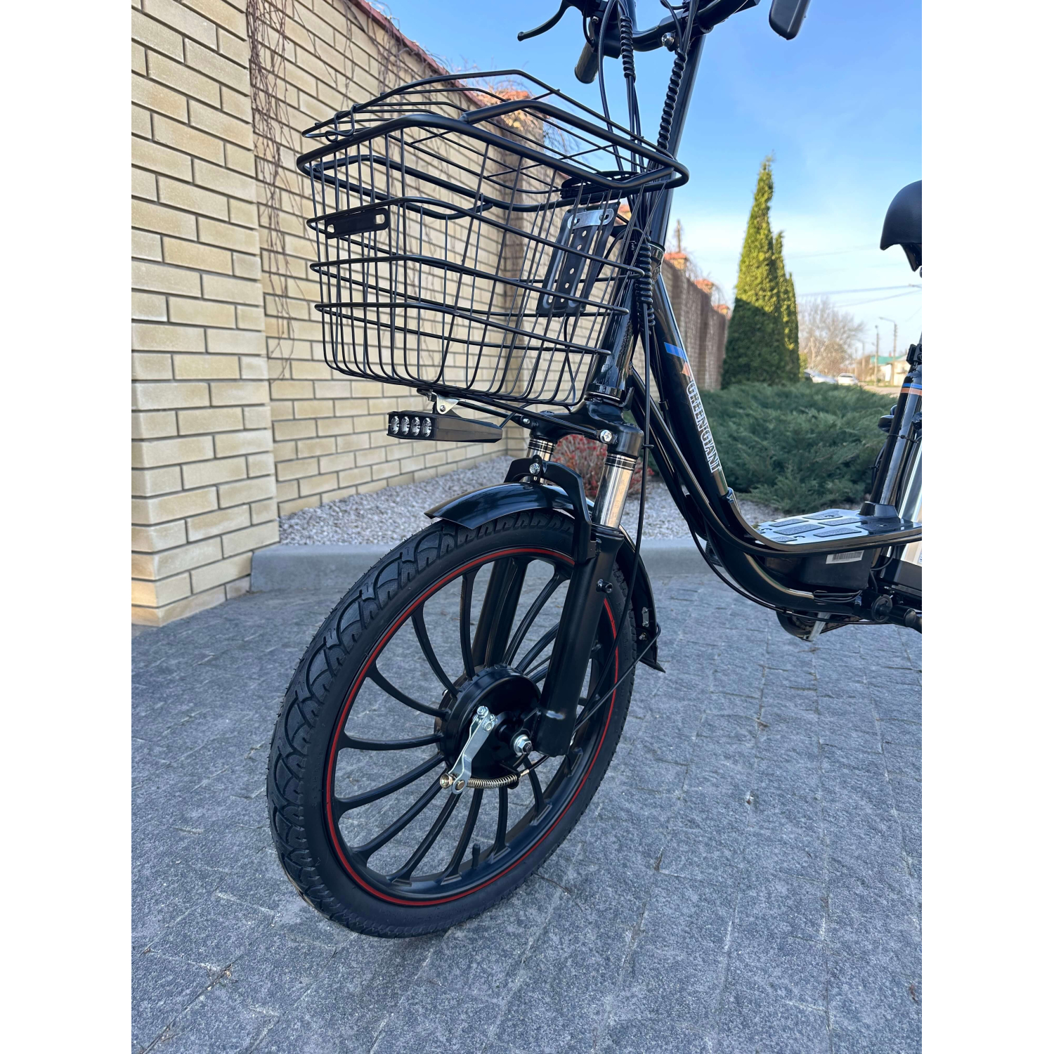 Электровелосипед GREEN GIANT U18 Eco 15Ah 48V С передним амортизатором Черный Модель 2025 года!, Фото 8